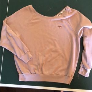“Pink” blush colored sweatshirt